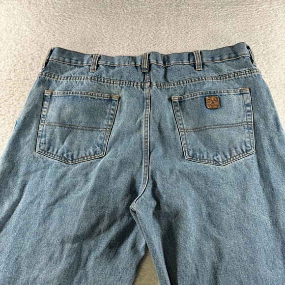 Gravel Gear Denim Blue Jeans Men's Size 42x29 Relaxed Fit Cotton Baggy Straight - Picture 2 of 10